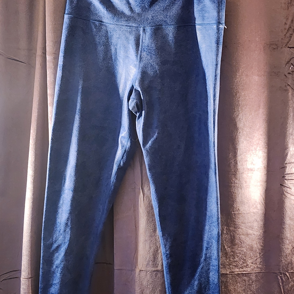 Aerie Offline Textured Leggings Blue